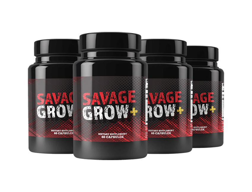 4 Bottles of Savage Grow Plus